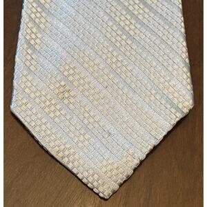 Vintage Express Design Studio Gray 100% Silk Men’s Neck Tie Made In USA